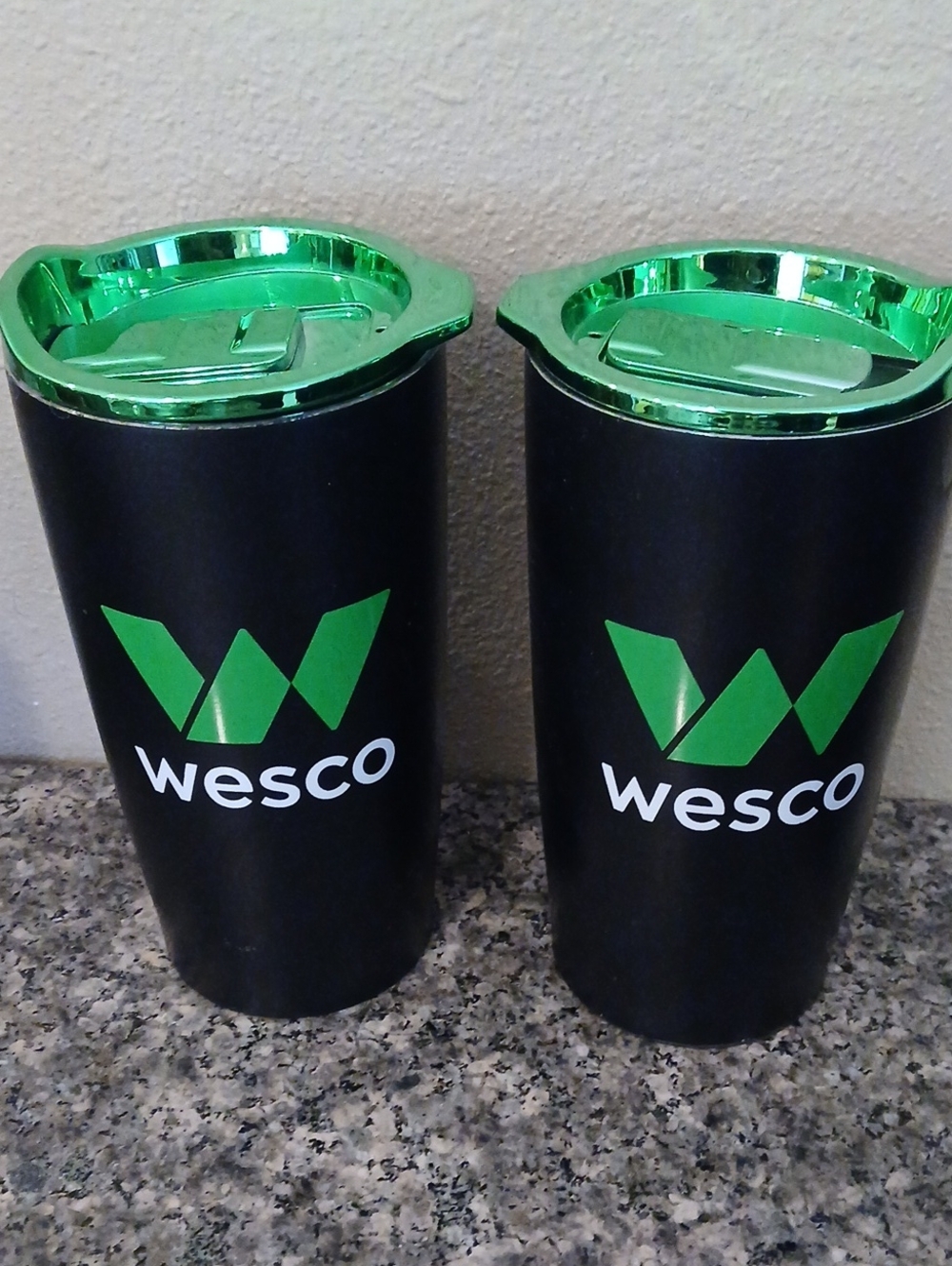 Lot Of 2 Wesco Travel Mugs